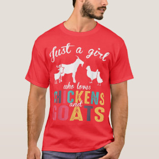 T-shirt Juste une fermière qui aime la ferme de poulets et