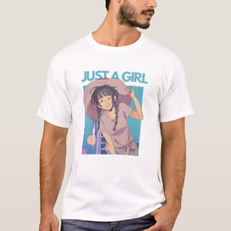 T-shirt Juste une fille