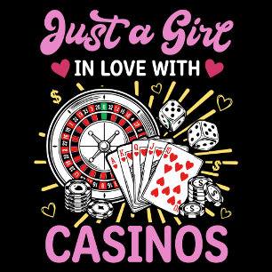 T-shirt Juste une fille amoureuse des casinos – T‑shirt de