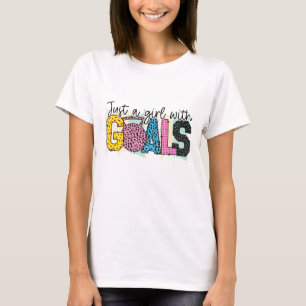 T-shirt Juste une fille avec des objectifs