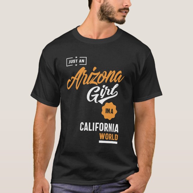 T-shirt Juste une fille de l'Arizona (Devant)