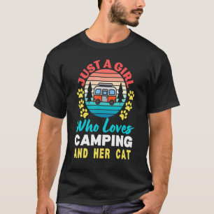 T-shirt Juste une fille et un garçon qui aiment camper et