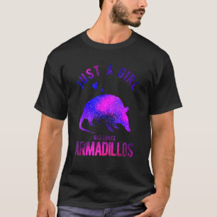 T-shirt Juste une fille qui aime Armadillos Armadillo 1
