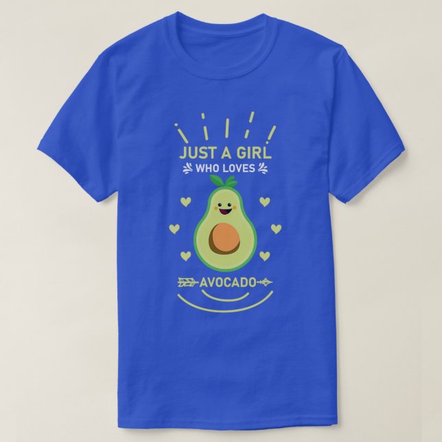 T-shirt Juste une fille qui aime Avocado 2 (Design devant)