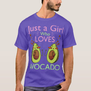 T-shirt Juste une fille qui aime Avocado 640