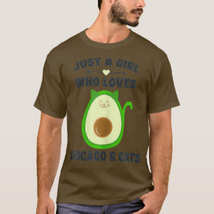 T-shirt Juste une fille qui aime Avocado amp Chats Avocato