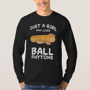 T-shirt Juste Une Fille Qui Aime Ball Python Serpent Repti
