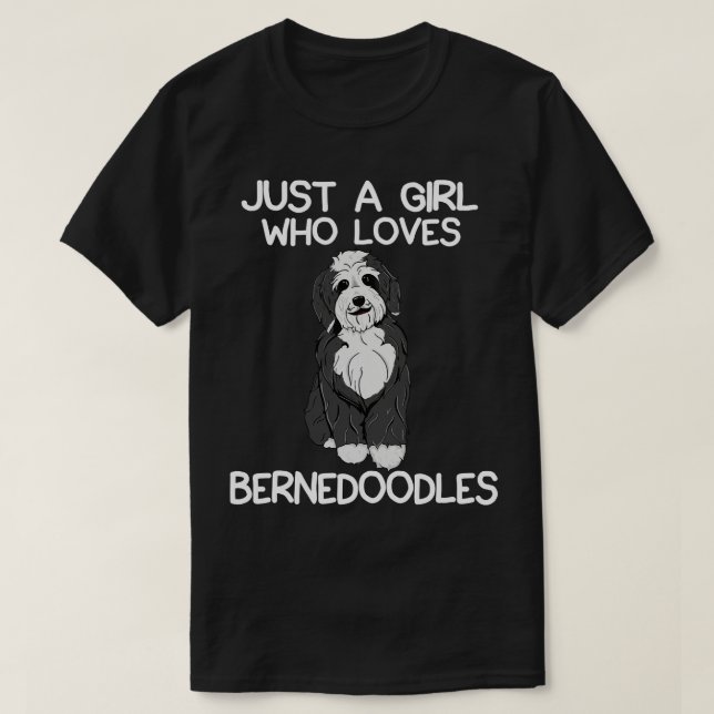 T-shirt Juste une fille qui aime Bernedles (Design devant)
