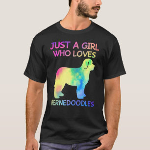 T-shirt Juste une fille qui aime Bernedoodles Funny Berned
