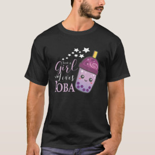 T-shirt Juste Une Fille Qui Aime Boba Je Bubble Tea I Boba