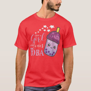 T-shirt Juste Une Fille Qui Aime Boba Je Bubble Tea I Boba