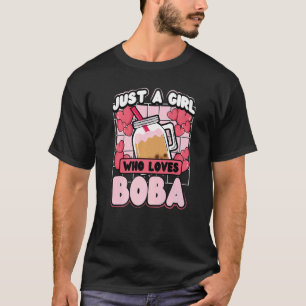 T-shirt Juste une fille qui aime Boba Tea
