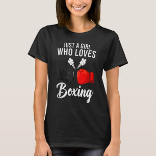 T-shirt Juste Une Fille Qui Aime Boxer Les Femmes