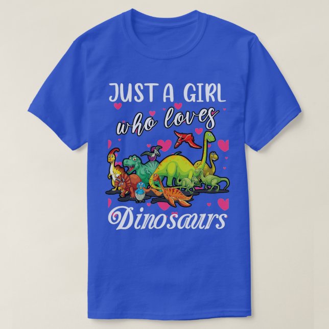 T-shirt Juste une fille qui aime Brachiosaurus Dinosaure a (Design devant)