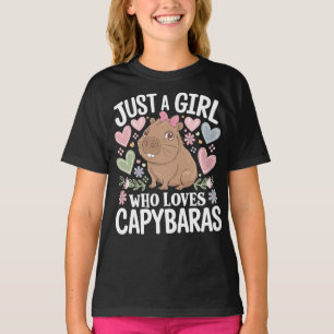 T-shirt Juste une fille qui aime Capybaras femmes Rodentes