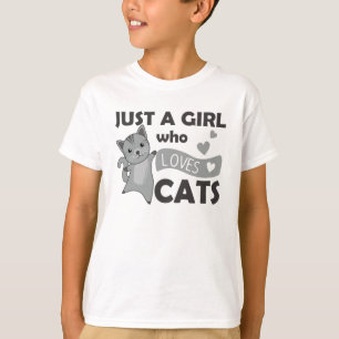 T-shirt Juste une fille qui aime Chats Sweet Cat