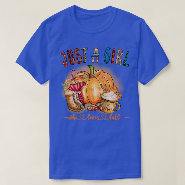 T-shirt Juste Une Fille Qui Aime Chute Citrouille Épice La (Design devant)