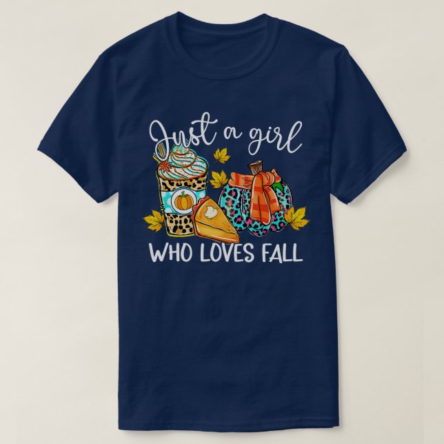 T-shirt Juste Une Fille Qui Aime Chute Citrouille Épice Le (Design devant)