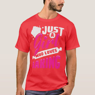 T-shirt Juste une fille qui aime cuisiner 2074