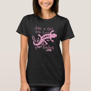 T-shirt JUSTE UNE FILLE QUI AIME GECKOS pour les femmes ad
