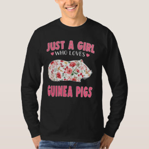 T-shirt Juste une fille qui aime Guinée Cochons Cool Amour