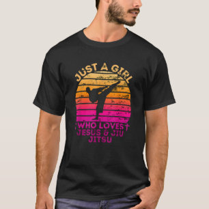 T-shirt Juste Une Fille Qui Aime Jésus Et Jujutsu