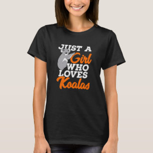 T-shirt Juste une fille qui aime Koalas