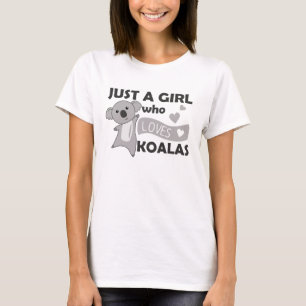 T-shirt Juste une fille qui aime Koalas - Cute Koala