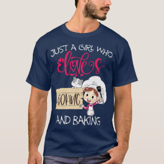 T-shirt Juste Une Fille Qui Aime La Cuisine Et La Cuisson