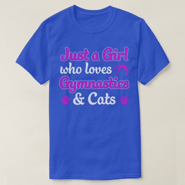 T-shirt Juste une fille qui aime la gymnastique et les cha (Design devant)