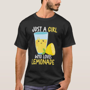 T-shirt Juste Une Fille Qui Aime La Lemonade Ice Citron Ju