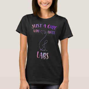 T-shirt Juste une fille qui aime Labs Vêtements Labrador