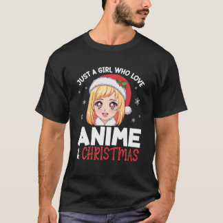T-shirt Juste Une Fille Qui Aime L'Anime Et Les Filles De