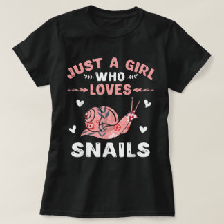 T-shirt Juste une fille qui aime l'art des escargots