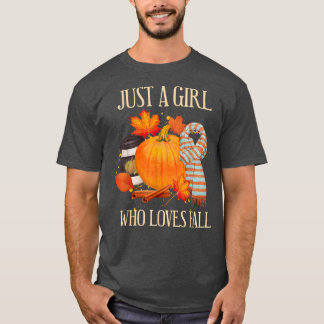 T-shirt Juste une fille qui aime l'automne, l'épice de cit
