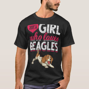 T-shirt Juste Une Fille Qui Aime Le Chien Beagle Propriéta