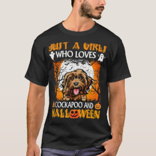 T-shirt Juste Une Fille Qui Aime Le Cockapou Et Halloween