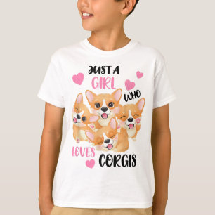 T-shirt Juste une fille qui aime le Corgis