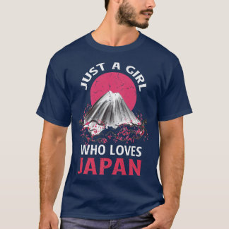 T-shirt Juste une fille qui aime le Japon