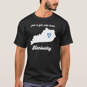T-shirt Juste Une Fille Qui Aime Le Kentucky Mignonne Midw