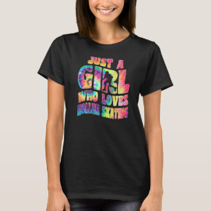T-shirt Juste Une Fille Qui Aime Le Patinage À Rouleau Pat