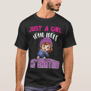 T-shirt Juste une fille qui aime le patinage artistique T-