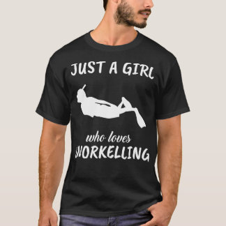 T-shirt Juste Une Fille Qui Aime Le Snorkeling