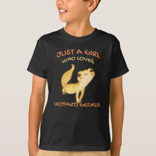 T-shirt Juste Une Fille Qui Aime Leopard Gecko Gekko Lizar