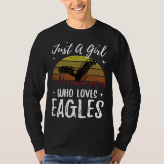 T-shirt Juste une fille qui aime les aigles pour un aigle