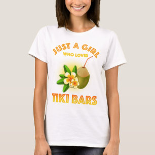 T-shirt Juste Une Fille Qui Aime Les Bars Tiki