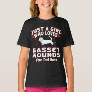 T-shirt Juste Une Fille Qui Aime Les Basset Hounds Personn