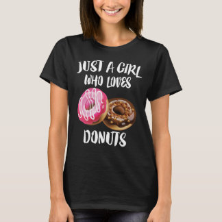 T-shirt Juste une fille qui aime les beignets