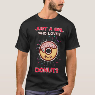 T-shirt Juste une fille qui aime les beignets