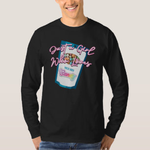 T-shirt Juste une fille qui aime les bonbons déshydratés p